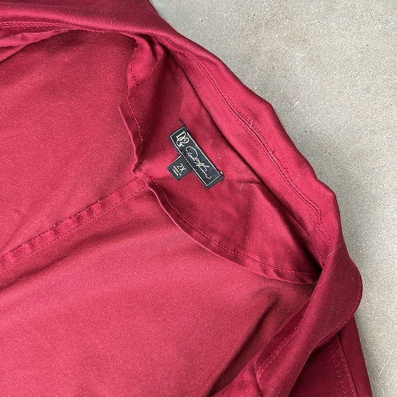 Plus size maroon jacket - Picture 4 of 5